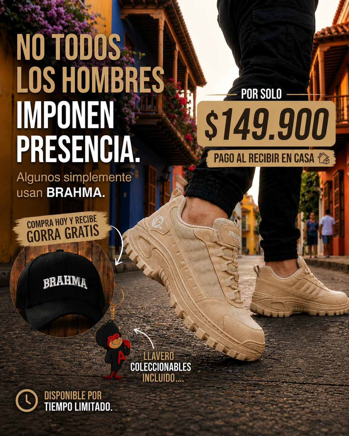 🔥 PROMO - Zapatos Brahma + Gorra Gratis Últimas Unidades Con 70% OFF Solo Hoy 🎁